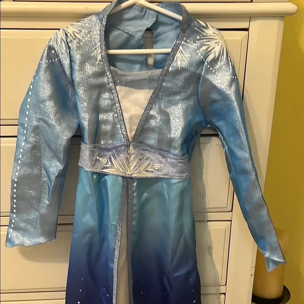 Elsa Costume Disney Frozen Kids Size 6 6x Halloween Dress Up Princess Outfit